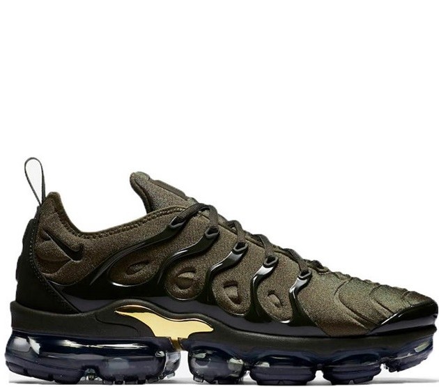 olive green and gold vapormax plus