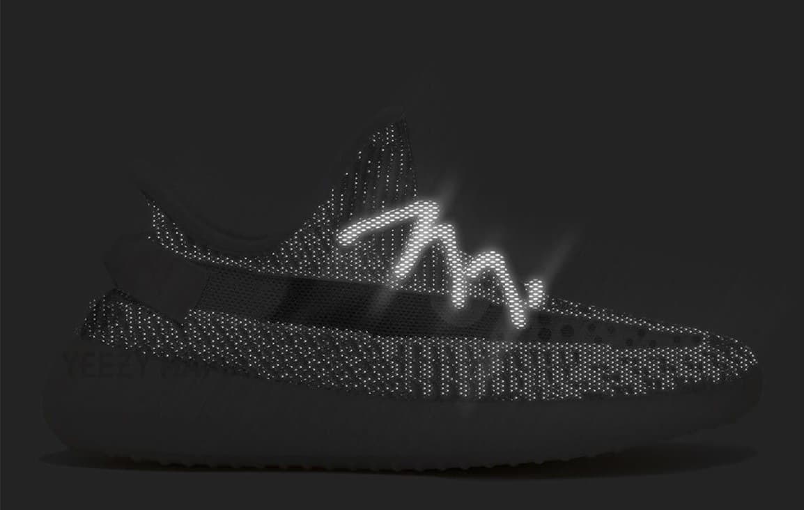 Adidas Yeezy Boost 350 V2 Glow in Dark Black (36-45) Арт-13849