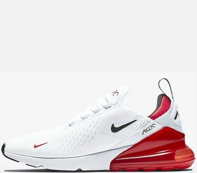 Nike Air Max 270 White & Red (36-40) Арт-14029