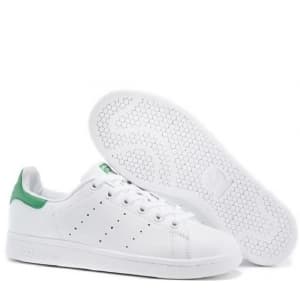 Adidas Stan Smith Бело-зелёные (36-40) Арт-10701