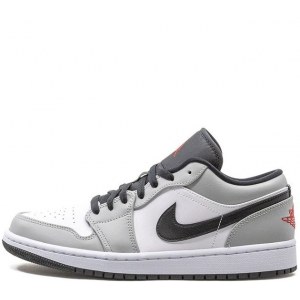 Nike Air Jordan 1 Low Grey/White/Black (37-45) Арт-13903