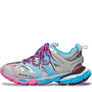 Balenciaga Track Trainers LED Blue/Pink/Grey (36-40) Арт-14087